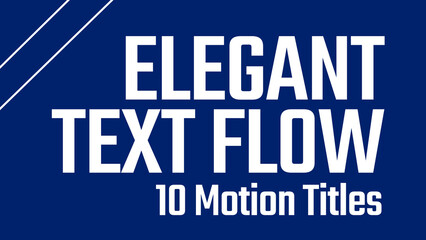 Elegant Text Flow | Animated Titles with Control Panel