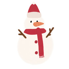 Christmas Snowman Cartoon illustration For Christmas Festival