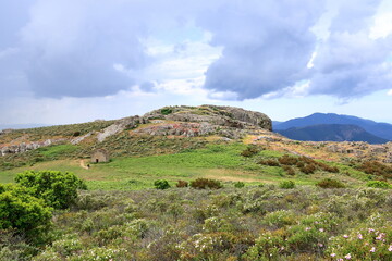 View from the top of Monte Gozzi, Corsica