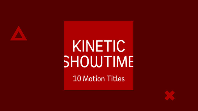 Kinetic Textual Showtime | Animated Titles with Control Panel