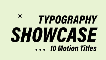 Kinetic Typography Showcase | Animated Titles with Control Panel