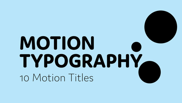 Motion Typography Mastery | Animated Titles with Control Panel