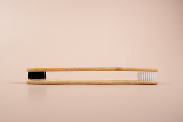 Eco toothbrushes, eco-friendly dental accessories in clean, green and eco lifestyle