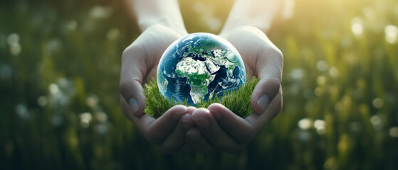 Holding the World: Earth in Hands