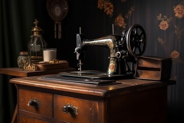 Fototapeta na wymiar old sewing machine