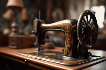 Fototapeta na wymiar old sewing machine