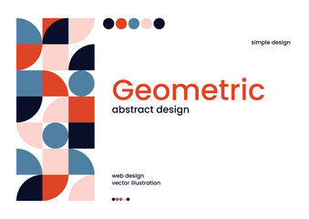 Minimalist geometric design pattern. Abstract vector design perfect for web, presentation, branding, presentation, web design.