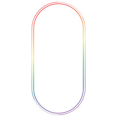 gradient frame rainbow color vintage metallic design christmas frame Pride Frame