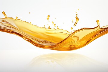 Honey Droplet Splashing Indoors. Glistening honey drop splashes indoors, creating a captivating display