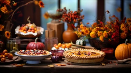 Naklejka premium halloween pumpkin cake