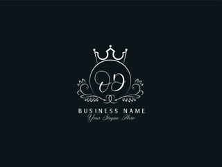 Signature OD Letter Logo, Feminine Od do Luxury Logo Icon Design - obrazy, fototapety, plakaty
