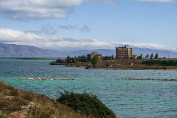 Naklejka premium Fabulous view of Lake Sevan, Armenia