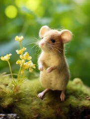 Cute felt mouse