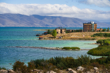 Fototapeta premium Fabulous view of Lake Sevan, Armenia