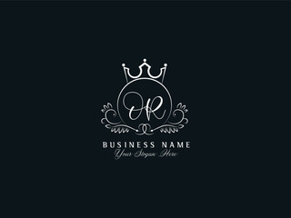 Signature OR Letter Logo, Feminine Or ro Luxury Logo Icon Design - obrazy, fototapety, plakaty