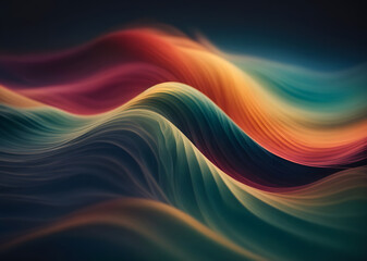 Wave Abstrack Background, illustration, cover, colorful.
