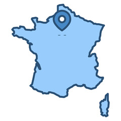 france map illustration