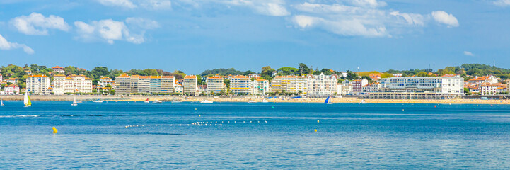 Scenic view of the waterfront of Saint-Jean-de-Luz, France