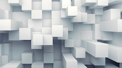 White Architecture Style Background Image, Geometric Shapes Design, Squares, Wallpaper, Pillars