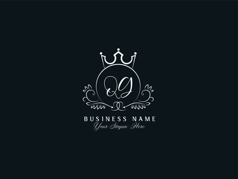 Minimalist QG gq Luxury Logo, Modern Qg Logo Letter For Boutique Shop