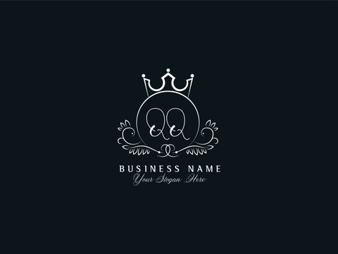 Minimalist QQ Luxury Logo, Modern Qq Logo Letter