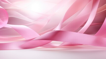 Pink ribbon background. Breast cancer awareness concept