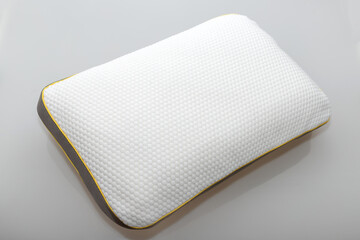 Studio shot of orthopedic pillow, memory foam, natural latex pillow.