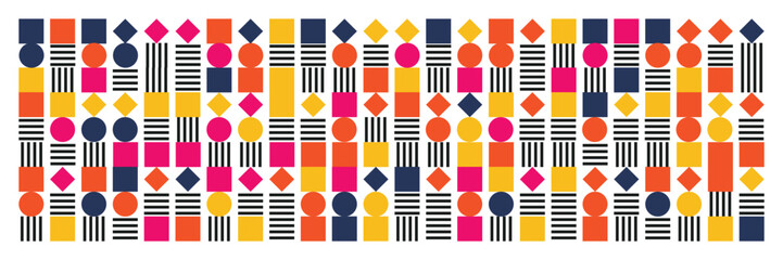 abstract basic geometric vector shapes collection
