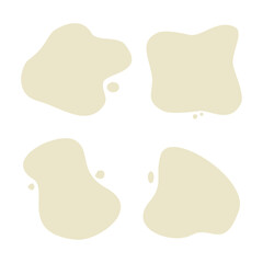 Liquid Abstract shapes set. Minimal curvy design. Place for text. Idea of curvy backdrop for flyer or brochure.