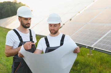 Electrical and instrument technician installation and maintenance electric system solar panel on the roof of factory,Service check installation solar cell.