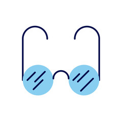 Glasses related vector icon. Isolated on white background. Vector illustration