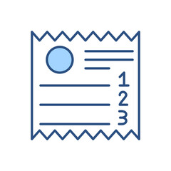 Sales Receipt related vector icon. Isolated on white background. Vector illustration