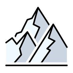 Mountain Color Icon