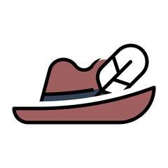 Tyrolean Hat Color Icon