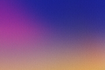 blue pink purple orange , color gradient rough abstract background shine bright light and glow template empty space , grainy noise grungy texture