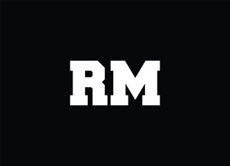 RM LETTER LOGO AND MONOGRAM LOGO