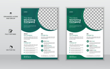 Professional creative modern  flyer,poster, design template.Graphic design layout.Vector illustration.