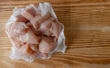 Diced chicken breast