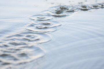 Fototapeta na wymiar ripple on water