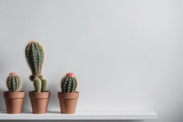 cactus in a pot - obrazy, fototapety, plakaty