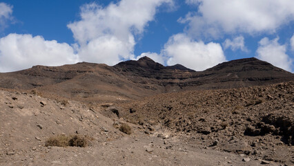 Landscape at Fuerteventura island in Spain in summertime