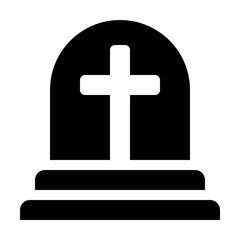 Obraz premium Tomb Cross Icon