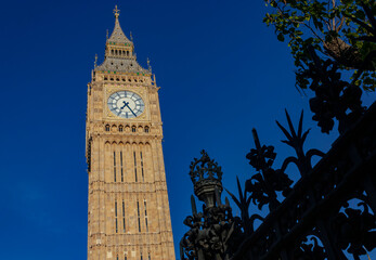 A view of the Big Ben clock tower