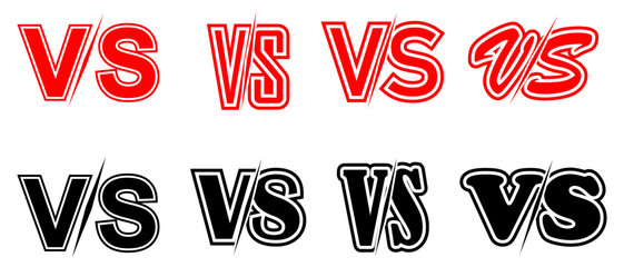 versus letters. Versus Or VS Letters symbol design VS letters for sports, fight, competition, battle, match, game. Flat black font Versus Icon
