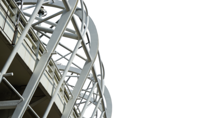 Stadium outside isolated on transparent background.