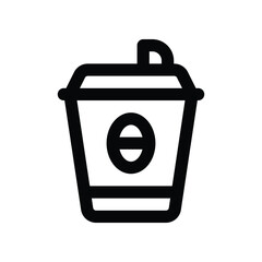 coffee cup line icon. vector icon for your website, mobile, presentation, and logo design.