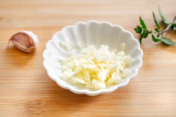 ニンニクのみじん切り