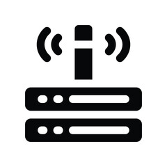 hosting solid icon. vector icon for your website, mobile, presentation, and logo design.