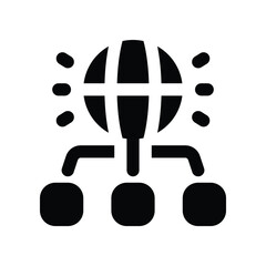 network solid icon. vector icon for your website, mobile, presentation, and logo design.