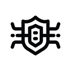 shield line icon. vector icon for your website, mobile, presentation, and logo design.